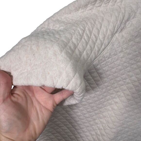 Reserved -3x Duluth Trading Women's Quilted Turtleneck Pullover Beige pink - Picture 14 of 14